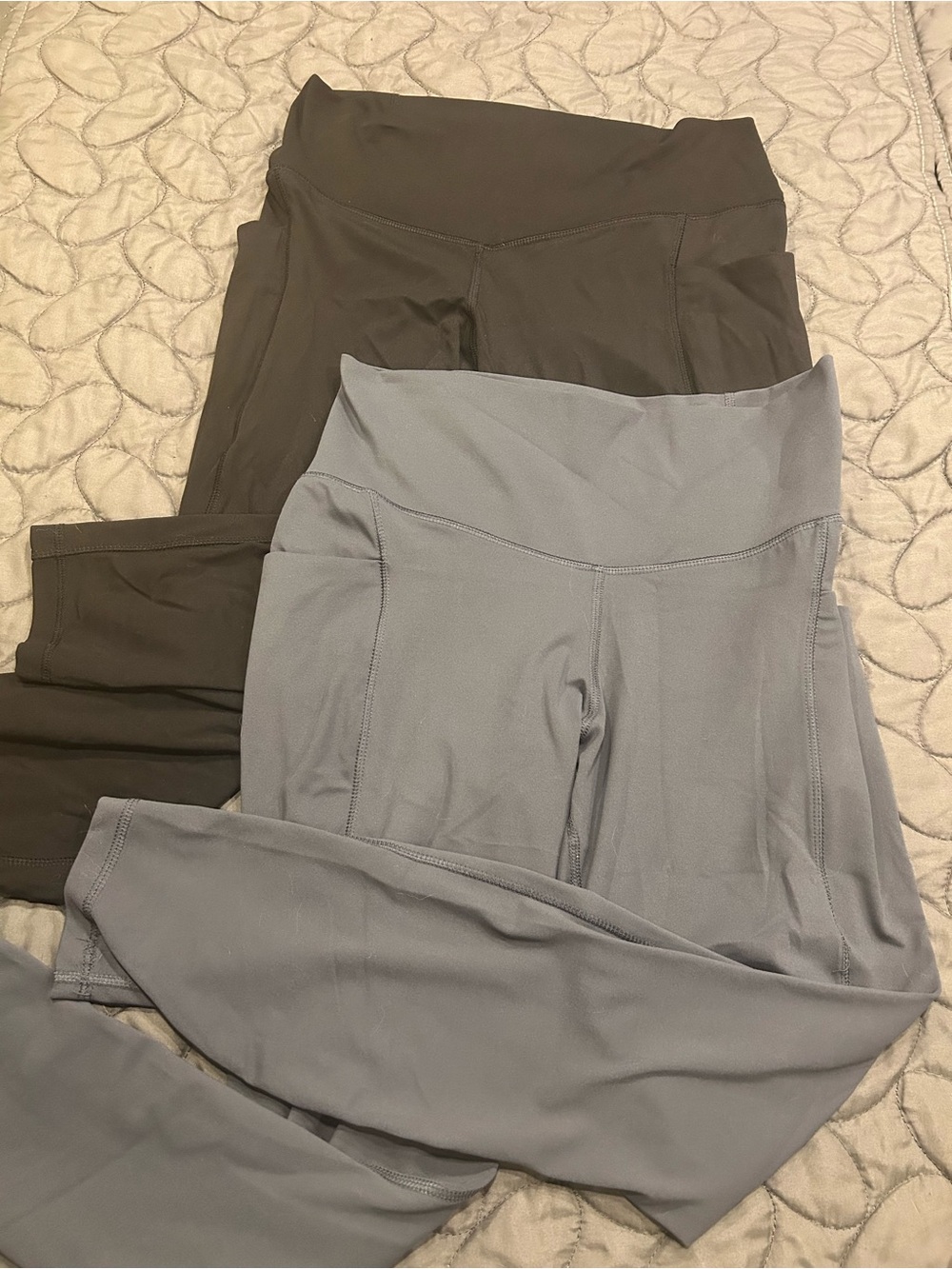 Member's Mark Women's High-Rise Ankle Pocket Legging Black XL Charcoal Gray L - Picture 3 of 5